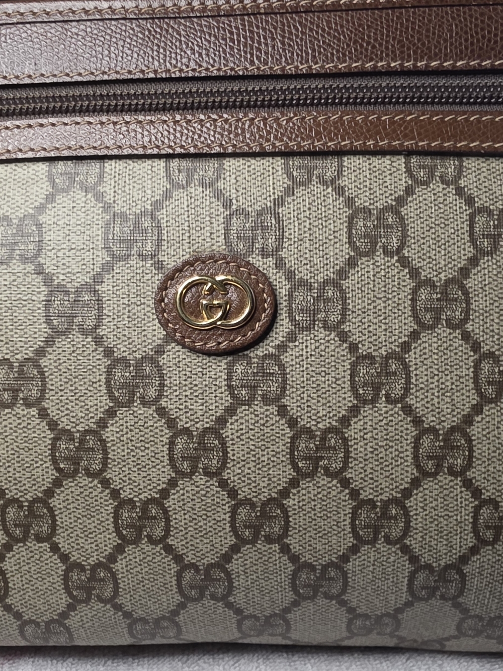 Authentic Vintage Gucci GG Supreme Canvas Clutch With COA 10.5x7 🤎🔥 - Picture 5 of 12